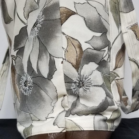 Handmade Grey Flower Tote Bag - Picture 3 of 4